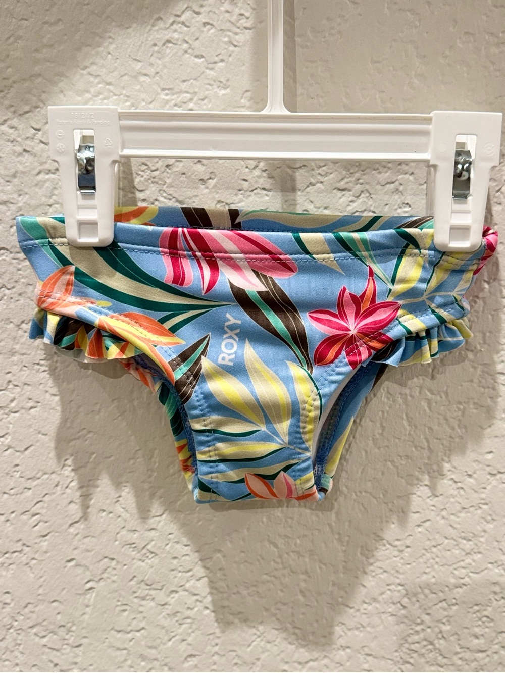 ROXY Baby Long-Sleeve Teo-Piece Rashguard Swimsuit. Size 12M - Picture 4 of 4